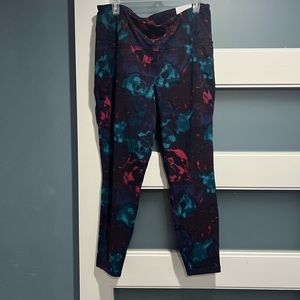 NEW LIVI Active Leggings Pink Turquoise 18/20